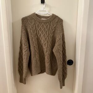 Oversized knit sweater